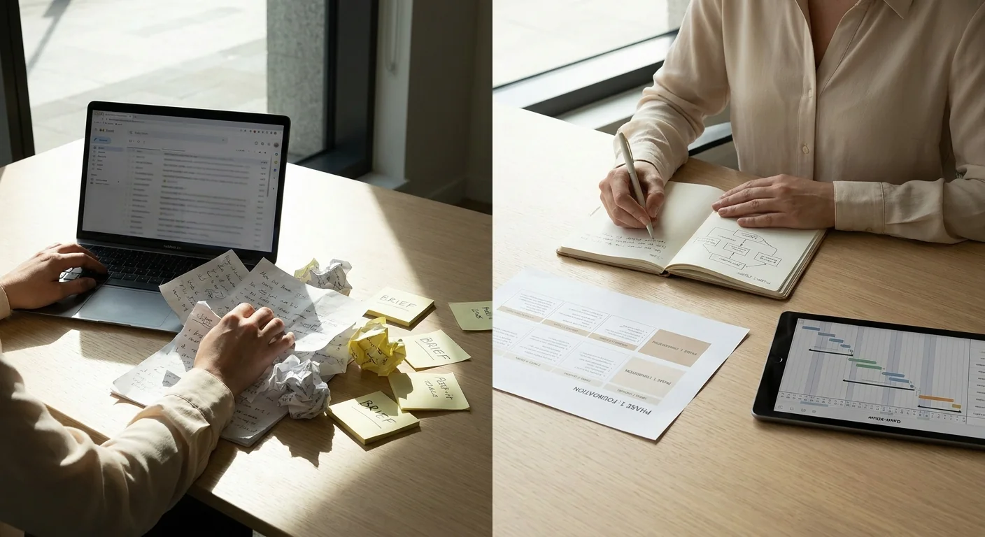 Un brief flou coûte plus cher que le consultant lui-même