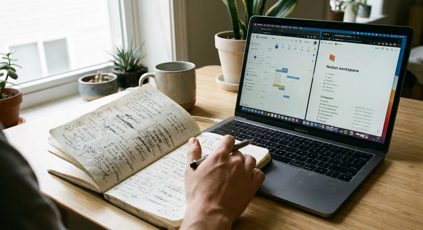 Synchroniser Google Calendar et Notion ne sert à rien si tu t'imposes pas de l'utiliser